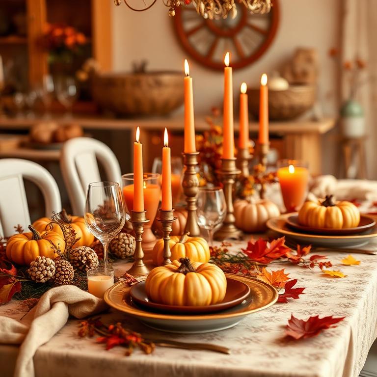 Decoración Autumn - Tonos terracota y dorados