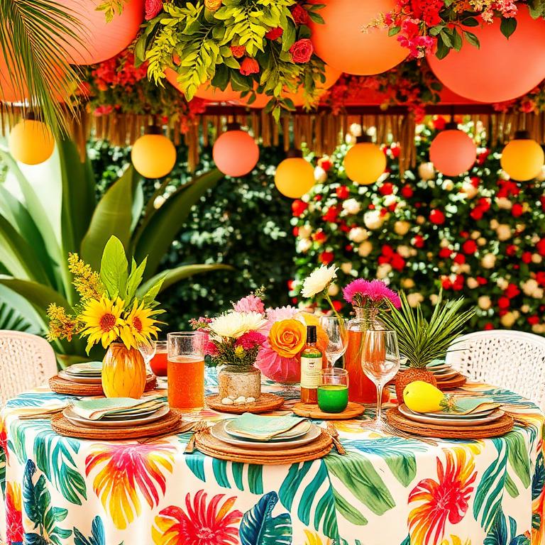 Decoración Summer - Colores vivos y tropicales